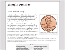 Tablet Screenshot of lincolnpennies.net